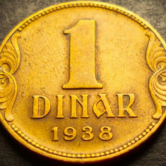 Moneda istorica 1 DINAR - YUGOSLAVIA, anul 1938 * cod 3617