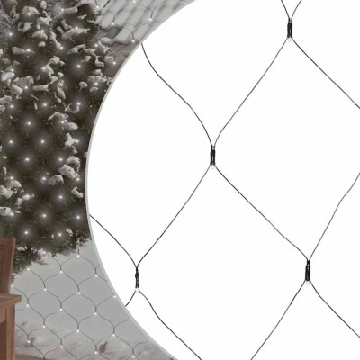 vidaXL Plasă lumini de Crăciun, alb rece, 3x3 m, 306 LED-uri, int/ext 328779 foto
