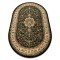 Covor Royal Adr oval model 521 verde, 100x180 cm