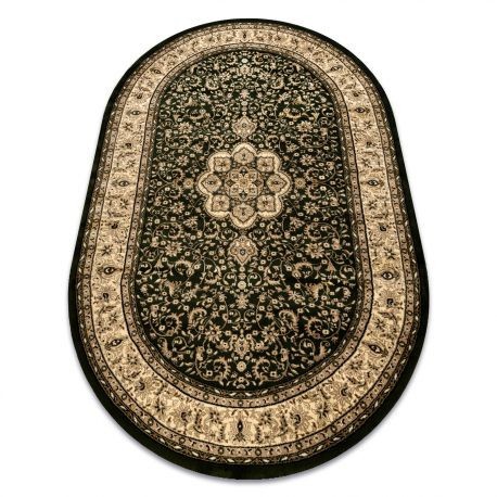 Covor Royal Adr oval model 521 verde, 200x290 cm
