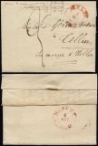 Belgium 1835 Postal History Rare Stampless Cover + Content Dinant Tellin DB.250