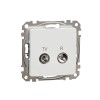 Priza TV R capat 4 dB Schneider Sedna alb SDD111471R