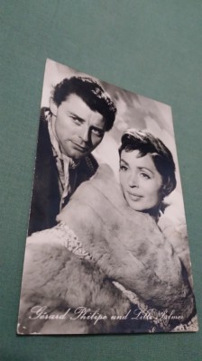 FOTO TIP CARTE POSTALA GERARD PHILIPR /LILLI PALMER foto