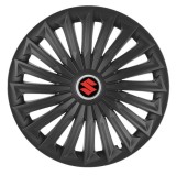 Set 4 capace roti Joy Negru R17 pentru gama auto Suzuki