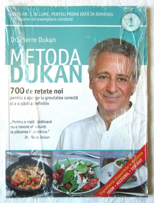METODA DUKAN. 700 de rețete noi pentru a ajunge la greutatea corectă si a o pastra definitiv - Vol. 1. 2014. Carte noua