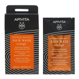 APIVITA Express Beauty Mască de păr strălucitoare și revitalizantă cu portocale 20ml