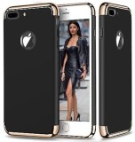 Husa telefon Iphone 7 Plus ofera protectie 3in1 Ultrasubtire - Luxury Black Matte, Iphone Case Perfect