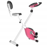 Cumpara ieftin HOMCOM Bicicletă Fitness Pliabilă cu 5 Poziții, Rezistență Magnetică 8 Nivele, Antrenament Acasă, 43x97x109cm, Gri și Negru | Aosom Romania