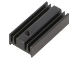 Radiator TO220 Negru 25x12.6x6.5mm 32K/W