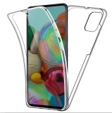 Cumpara ieftin Husa Full TPU 360&deg; (fata + spate) compatibila Samsung Galaxy A50, Transparent, Oem