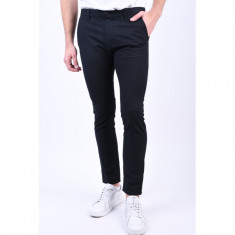 Pantaloni Selected Slim-Arvaal Black foto