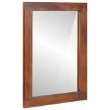 vidaXL Oglindă Maro, argintiu 50 x 70 cm Lemn solid de mango, sticlă