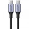 Cablu Date si Incarcare USB-C - USB-C UGREEN US316, 100W, 1m, Gri