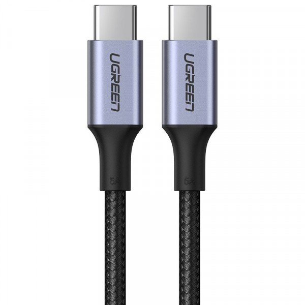 Cablu Date si Incarcare USB-C - USB-C UGREEN US316, 100W, 1m, Gri