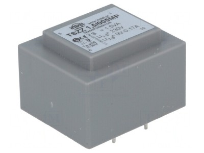 Transformator &amp;Icirc;ncapsulat 1,5VA 230V 9V 130mA PCB foto