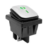 Intrerupator CR 41x38x28mm ON-OFF 16A 250Vac verde iluminat IP65