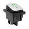 Intrerupator CR 41x38x28mm ON-OFF 16A 250Vac verde iluminat IP65