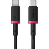 Cablu alimentare-date Baseus Dura Fast Charging Data 1m USB Type-C - USB Type-C 100W braided rosu+negru P10377803U01-01