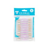 Cumpara ieftin Set 10 aplicatoare pentru fard de pleoape, Global Fashion, culoare liliacie