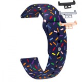 Cumpara ieftin Curea silicon, compatibila Huawei Watch Fit 1, cu adaptor dedicat, Sapphire Confetti
