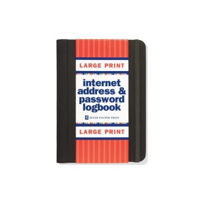 Large Print Internet Address &amp;amp; Password Logbook foto