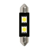 Bec Hyper-Led4 - 2SMD 12V sofit 10x42mm soclu SV85-8 1buc - Alb Garage AutoRide