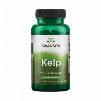 Iod Natural Kelp Iodine Source 250 capsule Swanson foto