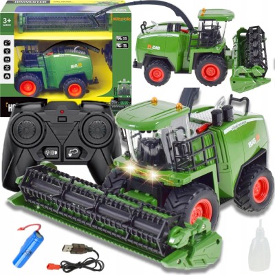 MAȘINĂ AGRICOLĂ COMBINE HARVESTER JUCĂRIE CU TELECOMANDĂ PENTRU COPII R/C 1:24 foto
