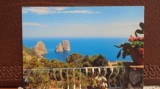 ITALIA - CAPRI - VEDERE PANORAMICA A GOLFULUI DE PE TERASA UNUI HOTEL., Necirculata, Fotografie