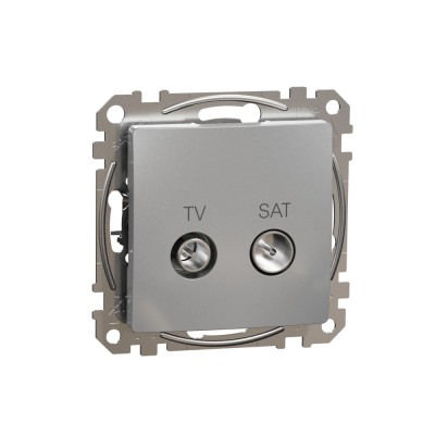 Priza TV SAT capat 4 dB Schneider Sedna aluminiu SDD113471S foto