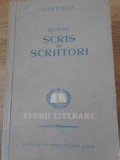 Despre Scris si Scriitori - Cezar Petrescu, Eseuri, 1952, Ed. de Stat, Literatura si Arta, 268 pagini