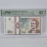 Bancnota 1000 Lei 1991, Gradata PMG 67 EPQ, UNC