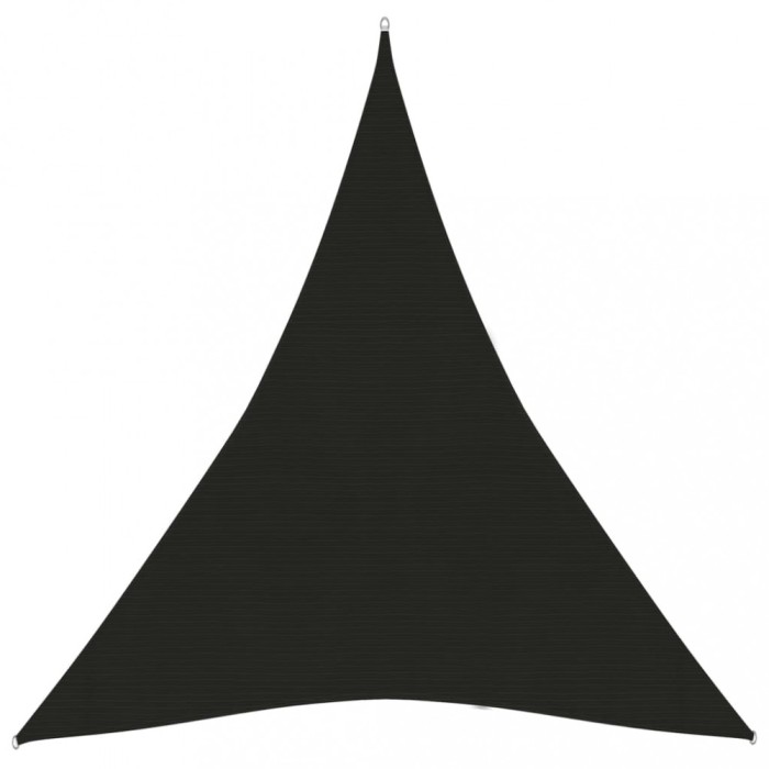 Gossi panza parasolar, negru, 4x5x5 m, hdpe, 160 g/m2