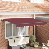 vidaXL Cortina Retractabilă Manual Burgundy 300 x 200 cm țesătură 3329526