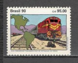 Brazilia.1990 Congres panamerican de Cai Ferate Rio de janeiro GB.89, Nestampilat