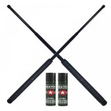 Cumpara ieftin Set 2 bastoane telescopice, Police, 50 cm, 2 sprayuri NATO, 60 ml, cadou