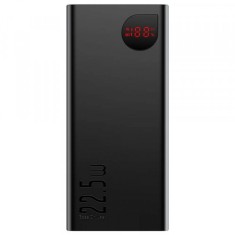 Baterie Externa Baseus Adaman, 20000mAh, 22.5W, QC + PD, 1 x USB-C - 2 x USB-A, Neagra PPAD070101