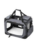 Cumpara ieftin Geanta caini, Feandrea, Gri, 70 x 52 x 52 cm