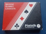 F549- PIATNIK FERDINAND&amp; SOHNE Viena-Set dublu Carti joc vechi carton colectie.