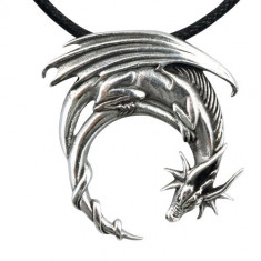 Pandantiv talisman din argint Dragon