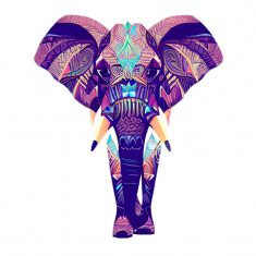 Sticker decorativ, Elefant, Multicolor, 70 cm, 10344ST