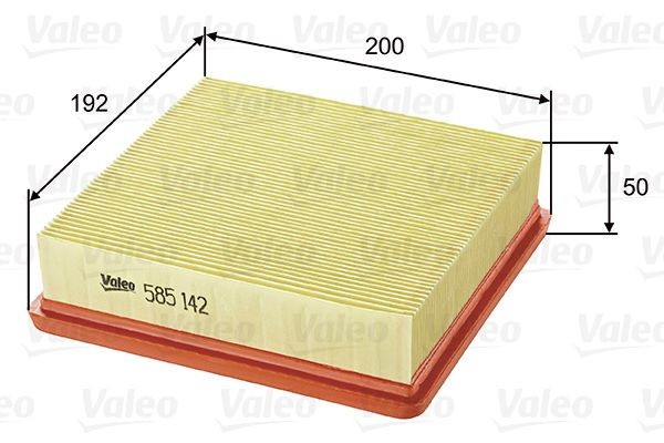 VALEO 585142 Filtru aer