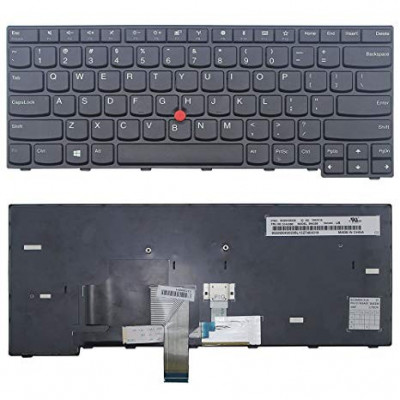 Tastatura laptop noua IBM Thinkpad Edge E470 E475 Black Frame Black US foto