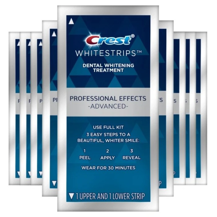 Benzi Crest 3D Whitestrips Professional Effects Advanced, 10 plicuri