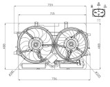 NRF 47938 Ventilator, radiator