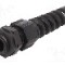 Presetupa poliamida, M16, IP66, IP68, ALPHA WIRE - PMS16 BK080
