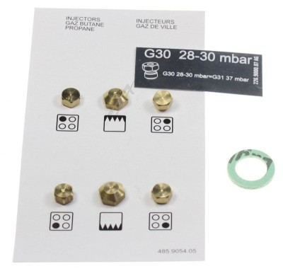 SET DUZE GAZ PROPAN/ BUTAN G30 30MBAR 4431910051 pentru aragazuri si plite ARCELIK / BEKO foto