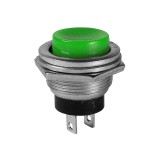 Buton FR NO 24x19mm verde fi16mm 3A 125V