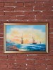 Corabii in larg, Marine, Ulei, Realism