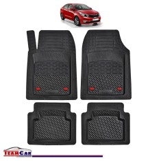 Covorase Auto TeamCar&reg; Tip Tavita Compatibile Kia Rio Generatia III (2011&ndash;2017) Negru Material Rezistent